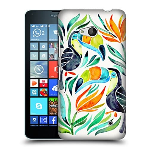 Official Cat Coquillette Toucans Original Birds Hard Back Case for Microsoft Lumia 640 / Dual SIM