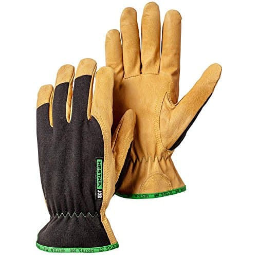 Golden Kobolt Tan/Black Leather Gloves (Size 10)