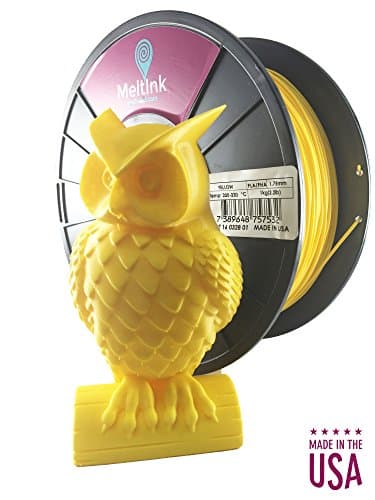 MeltInk3d Yellow 1.75mm PLA 3D Printer Filament 1Kg