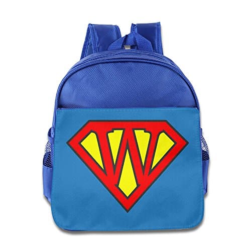 OAO Superhero Logo With Letter W Backpack For Kids