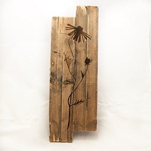 Bathroom decor Bathroom art Hallway decor Entryway decor Rustic wall decor Woodland wall decor Woodland nursery Flower art Pallet wall art