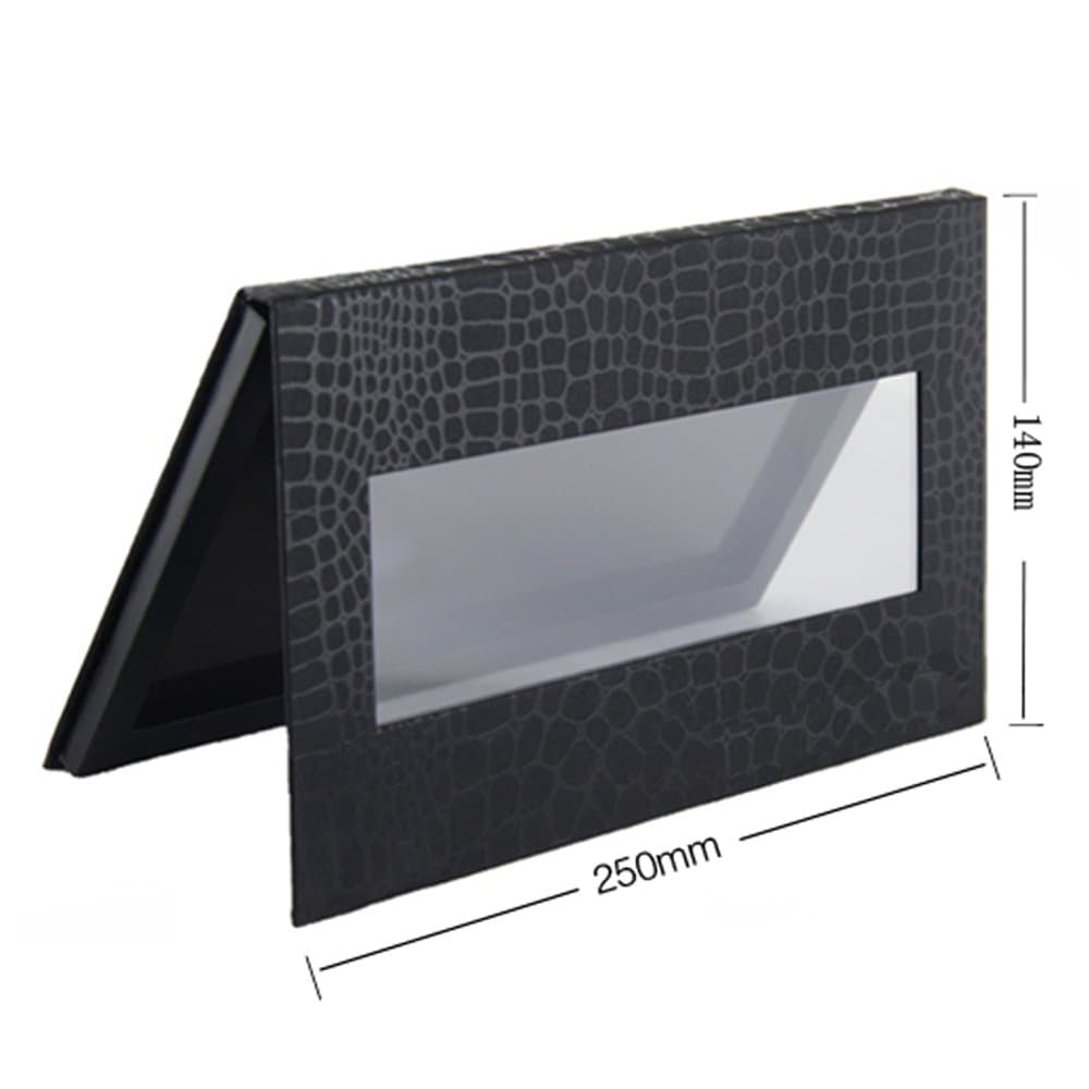 Coosei 9.84 * 5.59in Empty Magnetic Eyeshadow Palette Large Crocodile Makeup Pattern Fill 18 * 1.42in pans
