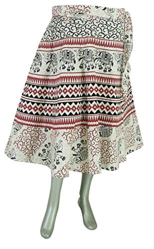 Evening Indian Clothing Cotton Wrap Skirt