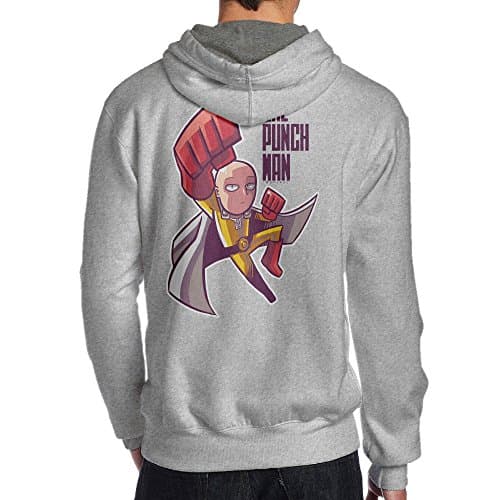Daryl Men Leisure One Punch Saitama Pullover S Ash
