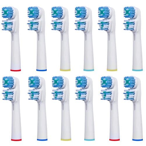 12 pcs Replacement Brush Heads Compatible with Oral-B Electric Toothbrush - Model SB-417A/EB417-4 - Works with all Oral B Brush Handles (except for Sonic models) - by FolksCare(TM)