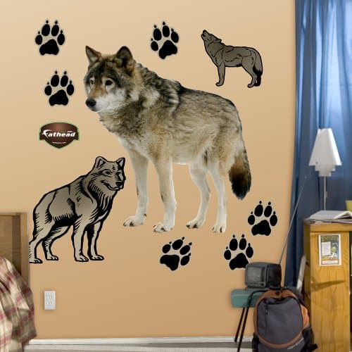 FATHEAD Wolf Graphic Wall Décor