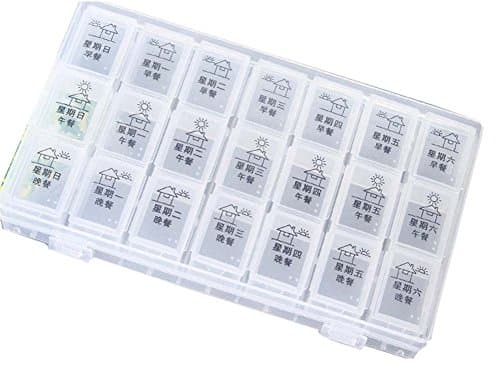 Medication Dispenser Transparent Pill Box Pill Case Pill Holder