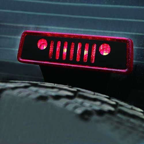 ICARS Black Jeep Third Brake Light Cover Accessories for 2007 2008 2009 2010 2011 2012 2014 2013 2014 2015 2016 2017 Jeep Wrangler JK JKU