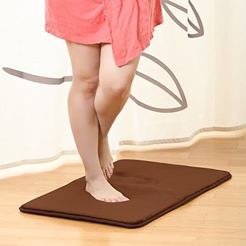 Palazzoni 17 X 24 inch Memory Foam Bath Mat, Soft, Non-slip, High Absorbency , Bathroom Mat , Bathroom Rugs, Bath Rug 2017 New Style (Dark Brown)