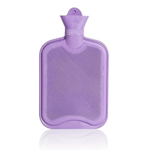 Classic Rubber Bottle | 2 Quartz Classic Opaque Natural Rubber Hot Water Bottle | High Temperature Pain Reliever Muscle Relaxation for Warm Hot Cold Water Bottle Compress | Purple