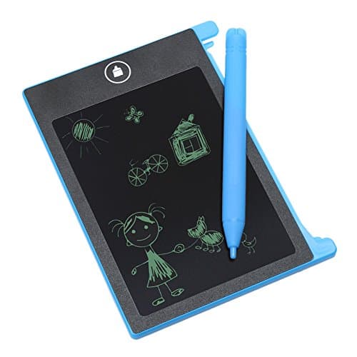 EZLIZE Mini 4.4 Inch LCD Writing Tablet Handy Erase Pad Pocket Electronic Notepad Portable Graffiti Drawing Board Jot Down Numbers Practice Spelling Painting Handwriting Blackboard Ewriter (blue)