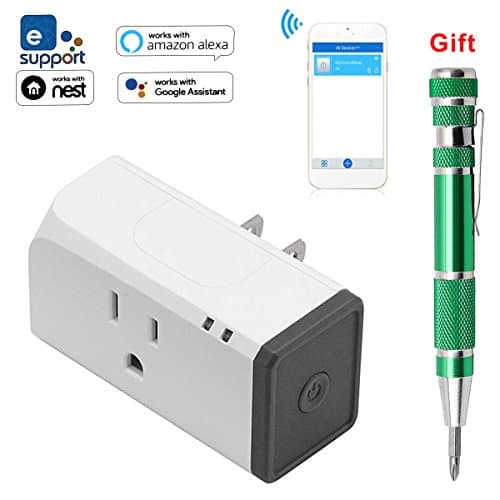 WiFi Smart Plug SONOFF Wireless Smart Socket Compatible with Alexa Echo Google home Nest IFTTT With Energy monitoring Includes multipurpose screwdriver