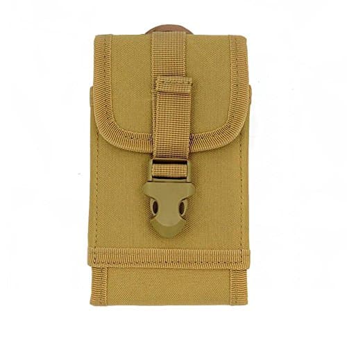 LYMBABE Multifunctional MOLLE Tactical Pouch EDC Security Smart phone Pocket Waist Bag Gadget Money Pocket for iPhone 6s Plus, Blackberry and Samsung Galaxy S7 (Khaki)