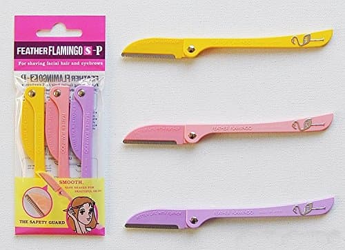 3 PCS Flamingo Eyebrow Razor Trimmer