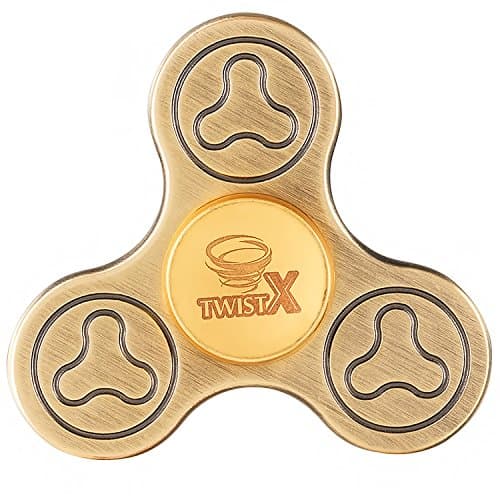 Metal Fidget EDC Toy Hand Tri Spinner - Ceramic Bearing - for ADHD/ADD Asperger Syndrome Reduce Anxiety Depression Stress Relief Nervous Boredom Stay Awake Quit Bad Habits Autism Adult and Children