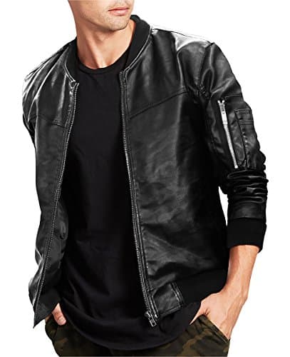 Men’s Premium Multi Style Bomber Jacket AJK45749 Black L
