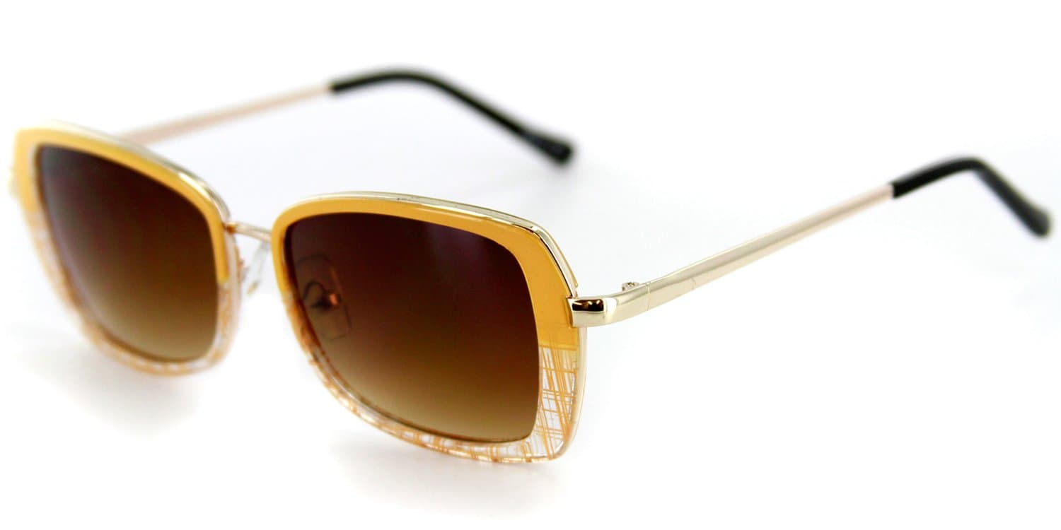 Flair Designer Sunglasses with Stylish Patterned Frames and Square Lenses for.