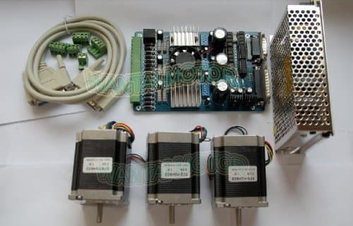 Gowe High Quality Nema 23 Stepper Motor 290oz-in,3.0A +3 Axis Board CNC MACH3 Kit