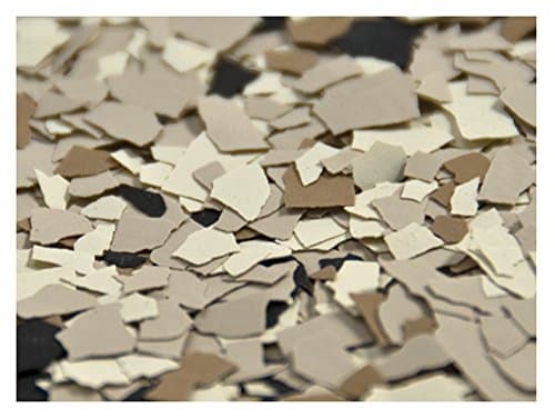 1/4" Chipflakes Epoxy Paint Chips - 1lb (Desert Sand Blend)