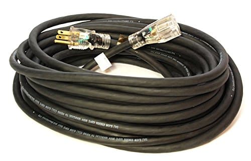 Extension Cord - Medium Duty - 15M (49.2') - SJOW 14/3 - Single outlets with lit power indicator - Black