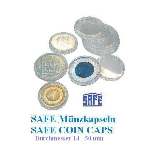5 x SAFE Coin CAPS 22.5 MM / For Coins, Medals, 20 Cent coins 10 Euro Ruble Gold Santa Mark II - 20 Gold German German Empire