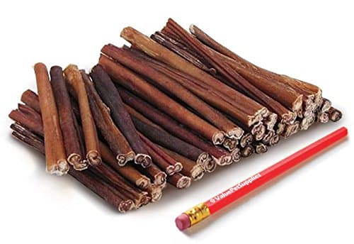 ValueBull Bully Sticks for Small Dogs, Thin, Low Odor, 50 Count - All Natural Dog Treats, 100% Beef Pizzles, Single Ingredient Rawhide Alternative