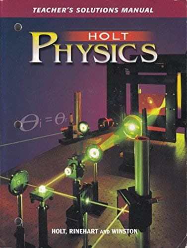 Holt Physics: Teacher's Solution Manual Paperback – Teacher's Edition, December 31, 2001