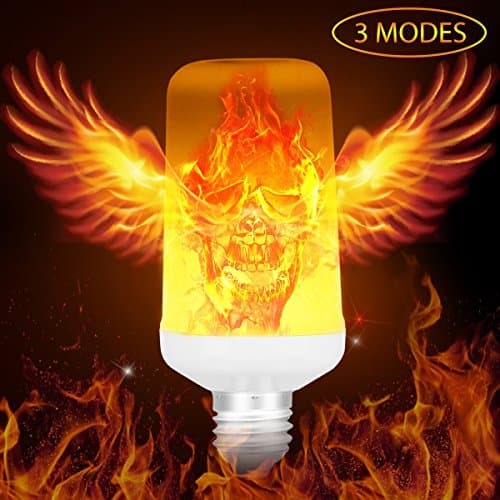 TENLION Led Flame Light Bulbs, 3 Modes Fire Color Torch Light, E26 Led Flickering Light 1400K Decorative Light Atmosphere Lighting Bulb 1 Pack