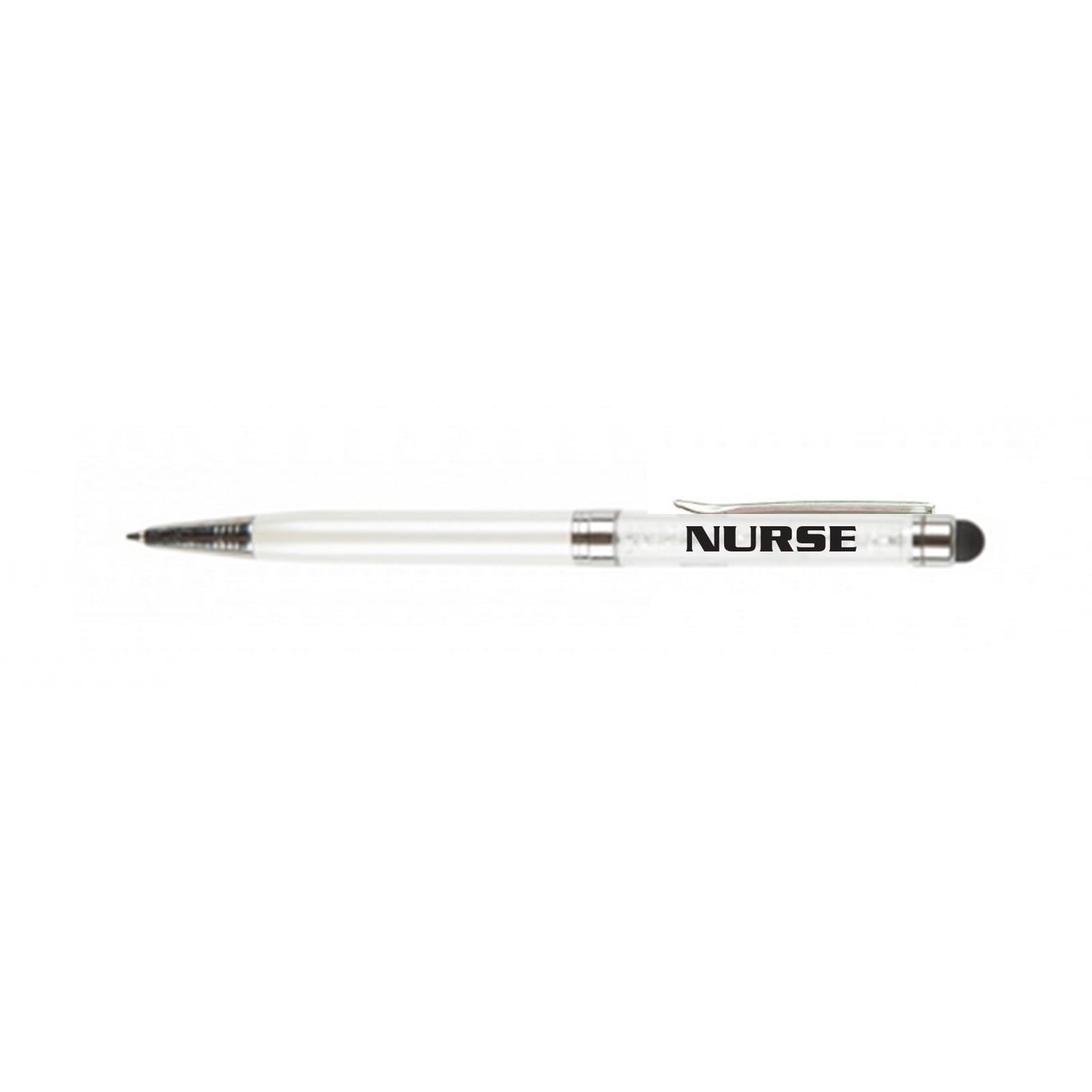 “Nurse” Crystal Stylus Pen-AHS:White