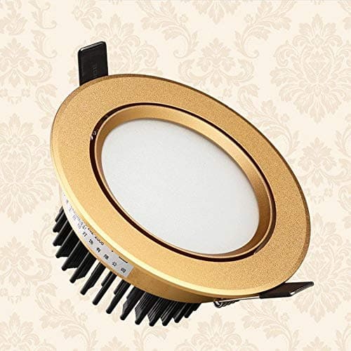 Verlight 3-Color Dimmable Retro Classic Led Fixed Downlight Recessed Spotlight Accessories Fixture Ceiling Lamp for Meeting Room Store Super Market Office Store Exhibition