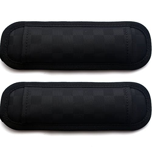 EXPad Straight Design Memory Foam Soft Shoulder Pad, Checkered Black (2 PCS)