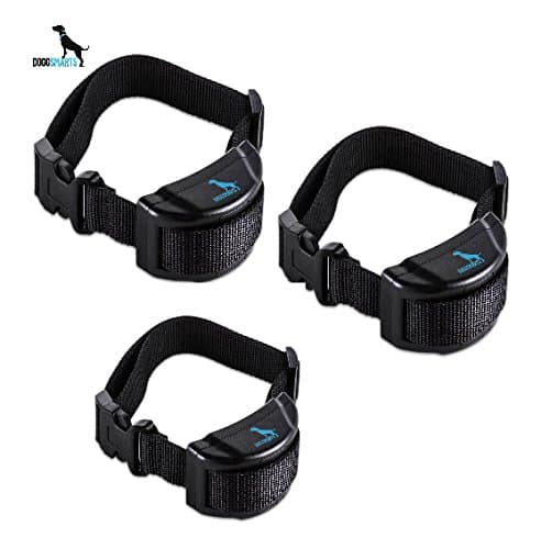 DoggSmarts Bark Collar - Harmless Effective No Bark Collar with Beep/Shock for Small Dogs, Medium and Large up to 120 pounds 3 pack