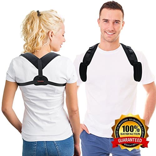 PrimalReps Back Posture Corrector For Women & Men - Discreet Posture Brace For Hunching & Slouching - Adjustable Back Brace For Improving Posture - Clavicle Brace, Posture Support For Back Pain Relief