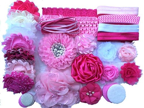 Bowtique Emilee Mini Headband Kit DIY Headband Kit Makes Over 15 Headbands - Pretty in Pink
