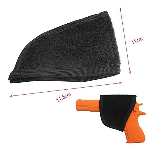 Ammo Bag Universal Movable Handgun Pistol holster for Small Medium Size Pistol Revolver (Black)