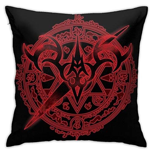 JACHE Saber Servant Summoning Decorative Throw Pillow Covers for Sofa Couch Cushion Pillow Cases 18x18 Inch