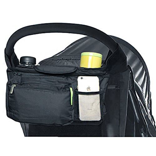 Mom's Best Baby Stroller Organizer with Cup holder Adjustable Velcro Strap For Uppababy Britax Jogger City Stroller