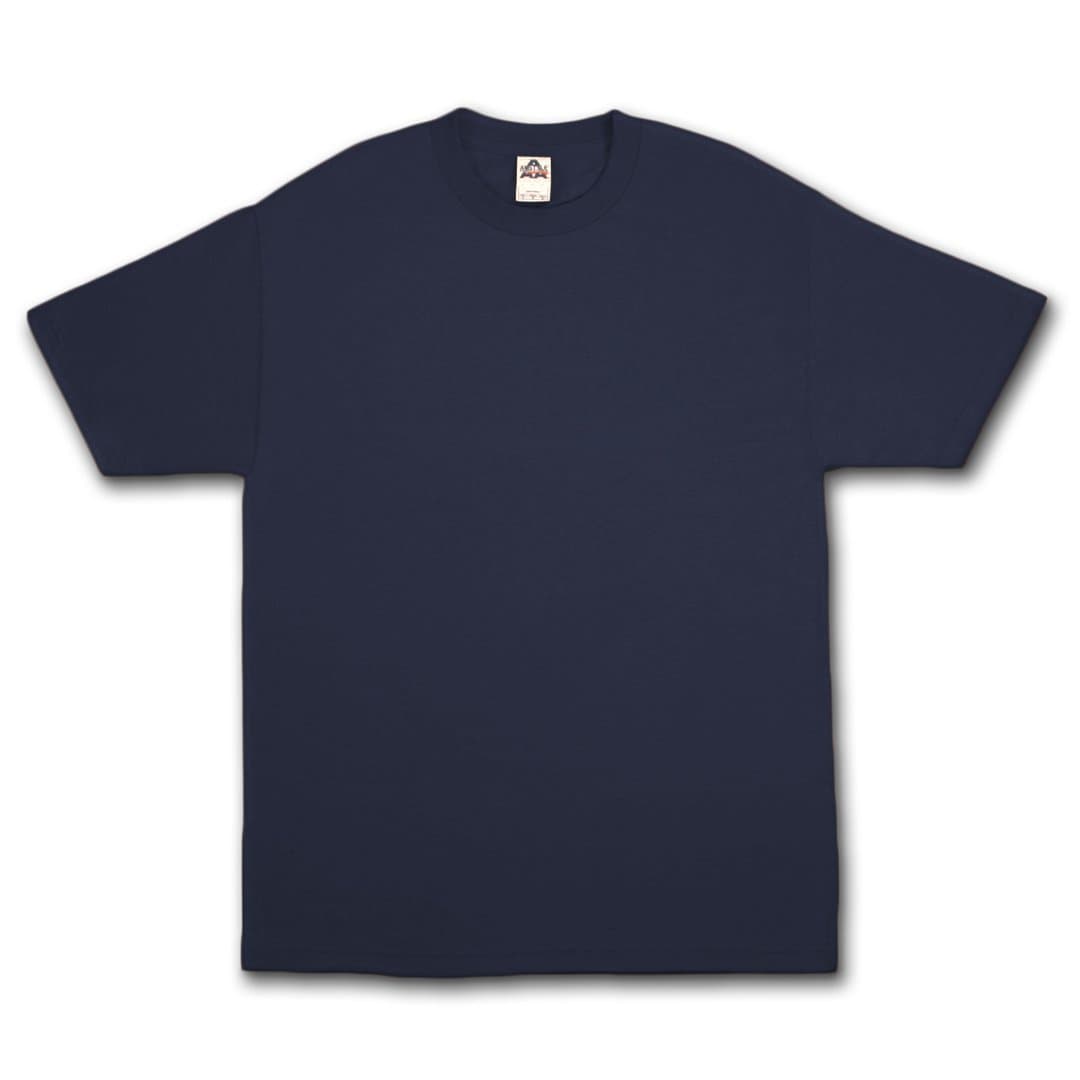 AlStyle Apparel AAA Plain Blank Men's Short Sleeve T-Shirt Style 1301 Crew Tee Navy