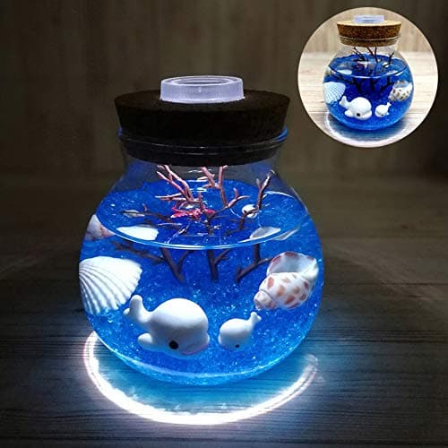 Takefuns Night Light Creative Beautiful Aquarium DIY Light Durable Home Decoration Simulation Jellyfish LED Lamp
