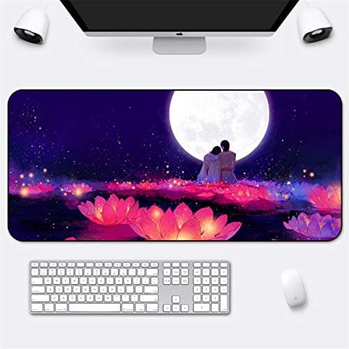 WENSHUO Large Size|Gaming Mouse Mat|Non-Slip Rubber Base|Kawaii|Keyboard Mousepad|Table Mat|Computer Mouse Mat|Improved Precision And Speed(Thickness:4Mm)@700 * 300Mm