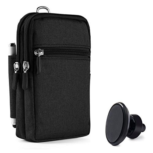 Black Protective Drop Proof Pouch Carrying Bag Case fits Samsung Galaxy Note 8 Galaxy S8 Plus Air Vent Magnetic Car Mount