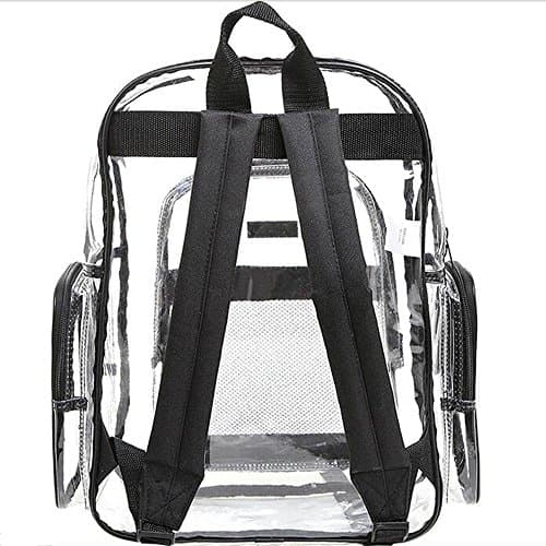 Transparent Backpack Clear School Bag College Style Waterproof Backpack School Security Backpack