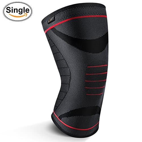 FOKEY Knee Brace, Knee Sleeve : Compression Support Protector Wrap Fit for Sports, Running, Jogging, Arthritis, ACL, Meniscus Tear, Joint Pain Relief and Injury Recovery Single - S