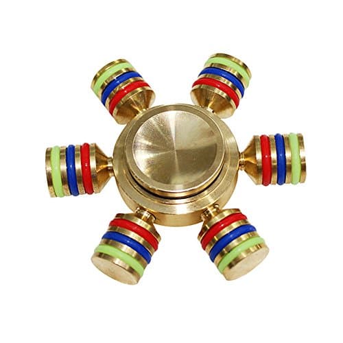 Fidget Spinner Metal Brass Copper EDC ADHD Focus Toy,High Speed Up 5 Min Spins,Autorch EDC Spinner Fidget for Children and Adults,Best for Stress Anxiety and Boredom Relieves