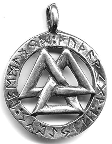 Valknut with Rune Ring - Sterling Silver
