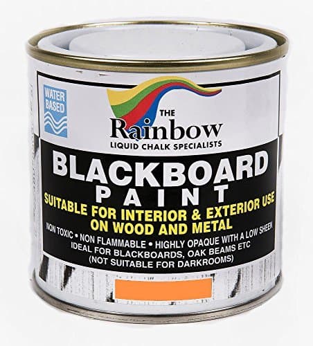 Orange Chalkboard Blackboard Paint - 250ml Ideal to use with Liquid Chalk and Dry Chalk Sticks by Rainbow Chalk Ltd