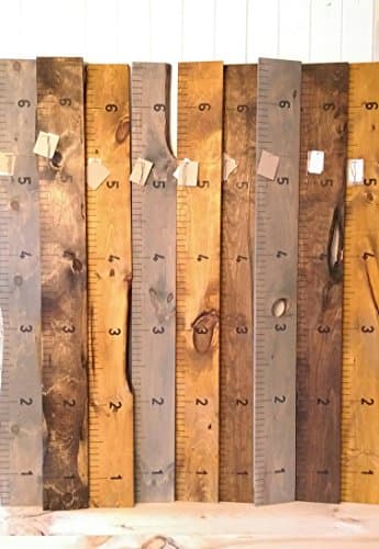 Wooden Growth Chart | Growth Chart | Growth Chart for Kids | Rustic Home Decor | Nursery Decor (Dark Stain)