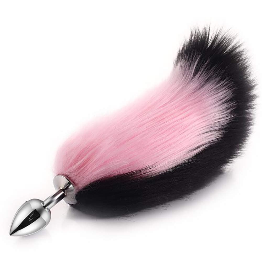 Fox Tail Halloween Play Prop Animal Tail Stuffed Pink