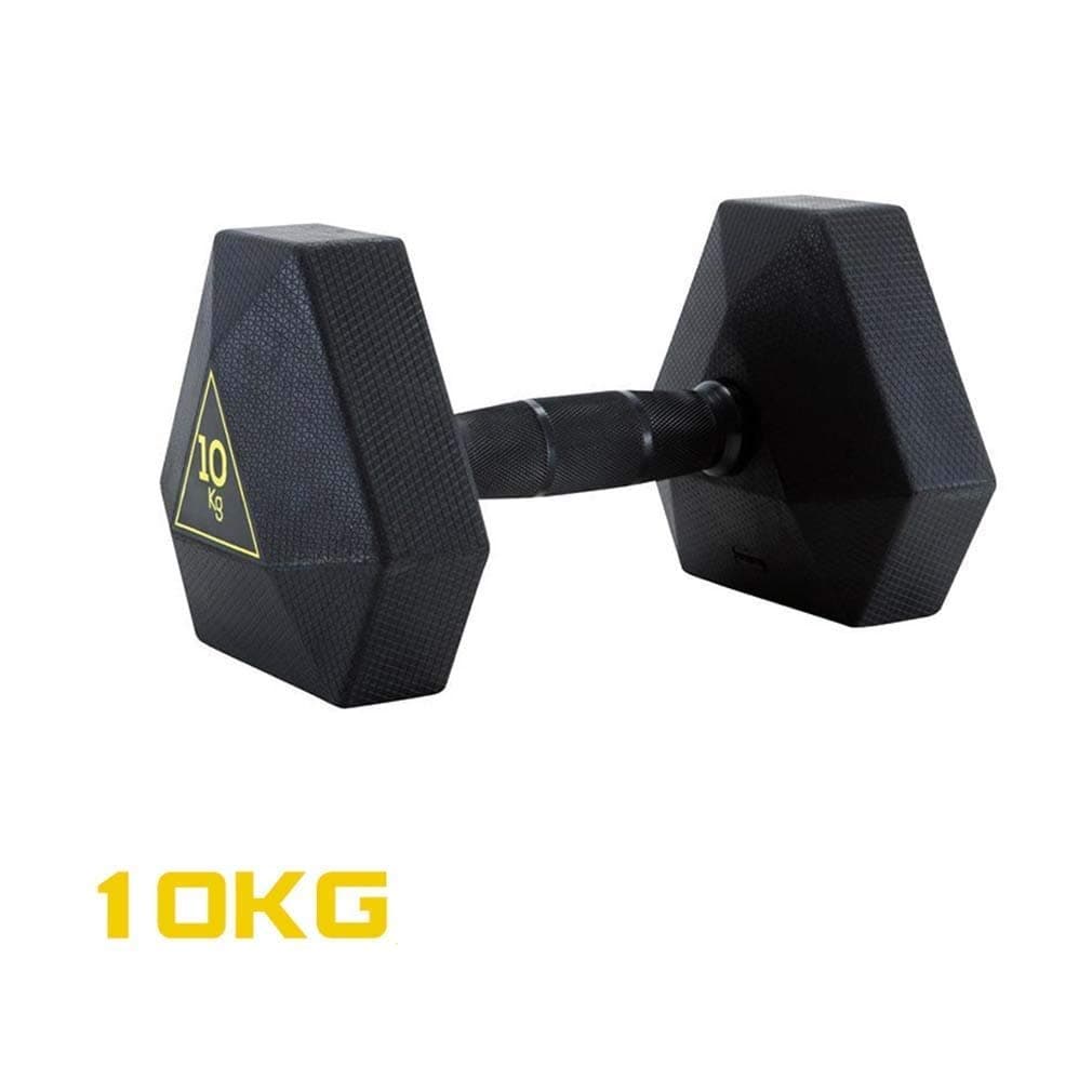 Dumbbells in Pair, Barbell Set Hex Rubber Dumbbell with Ergonomic Non-Slip Comfort Grip, Exercise Weights for Core and Strength Training, Dumbbell Weight Set for Men & Women