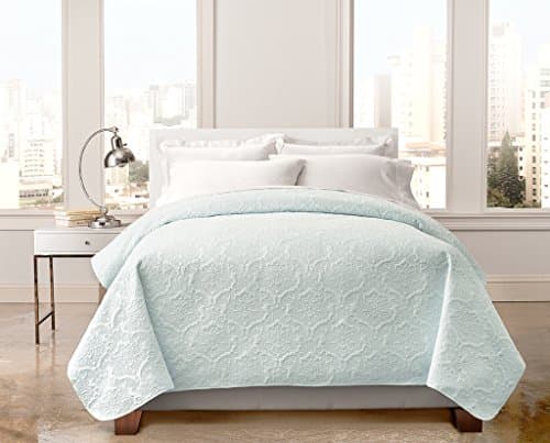 Regal Home Bedspreads - Quilts with Modern Box Stitch Design - Full/Queen Coverlets or Comforters
